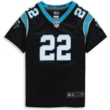 Christian McCaffrey #22 Carolina Panthers Girls Youth Black Game Jersey