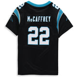 Christian McCaffrey #22 Carolina Panthers Girls Youth Black Game Jersey