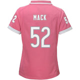 Khalil Mack #52 Chicago Bears Girls Youth Pink Bubble Gum Game Jersey