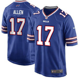 Josh Allen #17 Buffalo Bills Youth Royal Game Jersey