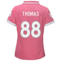 Demaryius Thomas #88 Denver Broncos Girls Youth Pink Bubble Gum Jersey