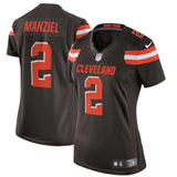 Johnny Manziel #2 Cleveland Browns Women's Brown Limited Jersey