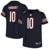 Mitchell Trubisky #10 Chicago Bears Girls Youth Navy Game Jersey