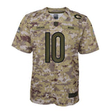 Mitchell Trubisky #10 Chicago Bears Youth Camo Salute to Service Game Jersey