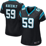 Luke Kuechly #59 Carolina Panthers Women's Black/Blue Game Jersey