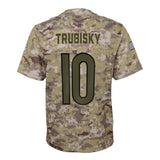 Mitchell Trubisky #10 Chicago Bears Youth Camo Salute to Service Game Jersey