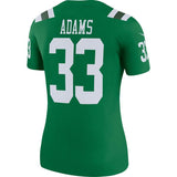 Jamal Adams #33 New York Jets Women's Green Color Rush Legend Jersey