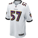 C.J. Mosley #57 Baltimore Ravens Youth White/Black/Purple Game Jersey