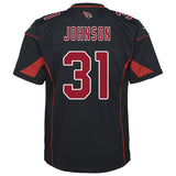 David Johnson #31 Arizona Cardinals Youth Black Color Rush Game Jersey
