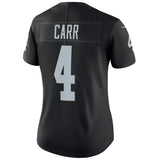 Derek Carr #4 Oakland Raiders Women's Black Vapor Untouchable Limited Player Jersey