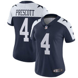 Dak Prescott #4 Dallas Cowboys Women's Navy Alternate Vapor Untouchable