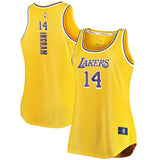 Brandon Ingram #14 Los Angeles Lakers Women's Gold Fast Break Tank Jersey