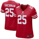 Richard Sherman #25 San Francisco 49ers Women's Scarlet Game Jersey