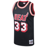 Alonzo Mourning #33 Miami Heat Black 1996-97 Hardwood Classics Mens Swingman Jersey