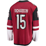 Fanatics Branded Brad Richardson Arizona Coyotes Garnet Breakaway Player Jersey