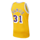 Kurt Rambis #31 Los Angeles Lakers Gold 1984-85 Hardwood Classics Mens Swingman Jersey