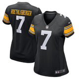Ben Roethlisberger #7 Pittsburgh Steelers Women's Black Alternate Game Jersey