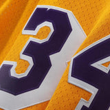 Shaquille O'Neal #34 Los Angeles Lakers 1996-97 Hardwood Classics Mens Swingman Jersey
