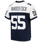 Leighton Vander #55 Esch Dallas Cowboys Youth Navy/White Alternate Game Jersey