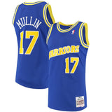 Chris Mullin #17 Golden State Warriors Royal 1993-94 Hardwood Classics Mens Swingman Jersey
