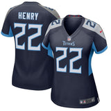Derrick Henry #22 Tennessee Titans Women's Navy New 2018 Game Jersey