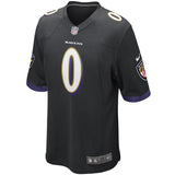 Earl Thomas #0 Baltimore Ravens Black Game Jersey Hot 2019