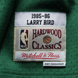 Larry Bird #33 Boston Celtics Kelly 1985-86 Hardwood Classics Mens Swingman Jersey