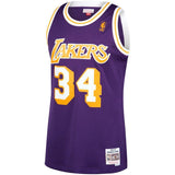 Shaquille O'Neal #34 Los Angeles Lakers 1996-97 Hardwood Classics Mens Swingman Jersey