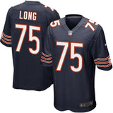 Kyle Long #75 Chicago Bears Youth Navy Blue Team Color Game Jersey