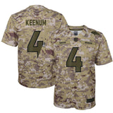 Case Keenum #4 Denver Broncos Youth Camo Salute to Service Game Jersey