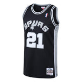 Tim Duncan #21 San Antonio Spurs Black 1998-99 Hardwood Classics Mens Swingman Jersey