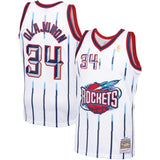 Hakeem Olajuwon #34 Houston Rockets Navy/Red 1996-97 Hardwood Classics Mens Swingman Jersey