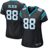 Greg Olsen #88 Carolina Panthers Women's Black Game Jersey