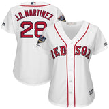 J.D. Martinez #28 Boston Red Sox Women's White 2018 World Series Champion