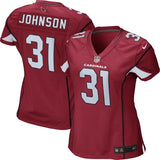 David Johnson #31 Arizona Cardinals Women's Cardinal Game Jersey