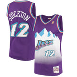 John Stockton #12 Utah Jazz 1996-97 Hardwood Classics Mens Swingman Jersey