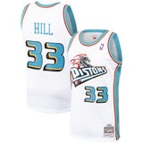 Grant Hill #33 Detroit Pistons White 1998-99 Hardwood Classics Mens Swingman Jersey