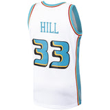 Grant Hill #33 Detroit Pistons White 1998-99 Hardwood Classics Mens Swingman Jersey