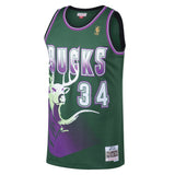 Ray Allen #34 Milwaukee Bucks Kelly 1996-97 Hardwood Classics Mens Swingman Jersey