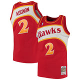 Stacey Augmon #2 Atlanta Hawks Red 1991-92 Hardwood Classics Mens Swingman Jersey