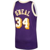 Shaquille O'Neal #34 Los Angeles Lakers 1996-97 Hardwood Classics Mens Swingman Jersey