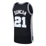 Tim Duncan #21 San Antonio Spurs Black 1998-99 Hardwood Classics Mens Swingman Jersey