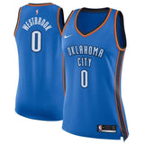 Russell Westbrook #0 Oklahoma City Thunder Women's Blue - Icon Edition