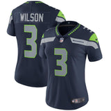 Russell Wilson #3 Seattle Seahawks Women's College Navy Vapor Untouchable