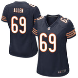 Jared Allen #69 Chicago Bears Women's Navy Blue Game Jersey