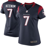 Case Keenum #7 Houston Texans Women's Navy Blue Limited Jersey