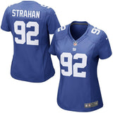 Michael Strahan #92 New York Giants Women's Royal Blue Retired Game Jersey