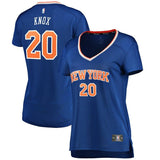 Kevin Knox #20 New York Knicks Women's Blue Fast Break Replica Jersey