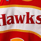 Stacey Augmon #2 Atlanta Hawks Red 1991-92 Hardwood Classics Mens Swingman Jersey