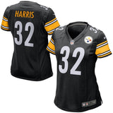 Franco Harris #32 Pittsburgh Steelers Women's Black Retired Game Jersey